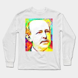 Horatio Alger Colourful Portrait | Horatio Alger Artwork 12 Long Sleeve T-Shirt